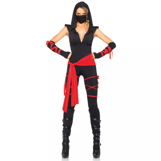 Adult Deadly Ninja Jumpsuit Costume 