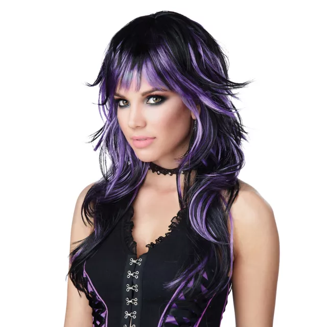 Purple and Black Tempting Tresses Wig Spirithalloween