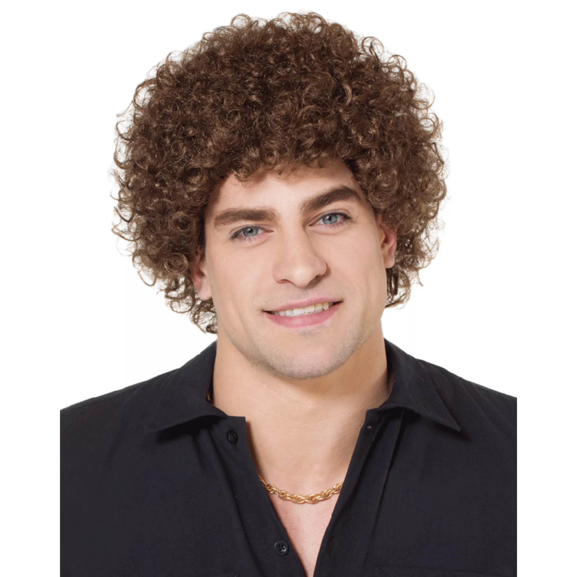 Brown Mini Curly Wig at Spirit Halloween