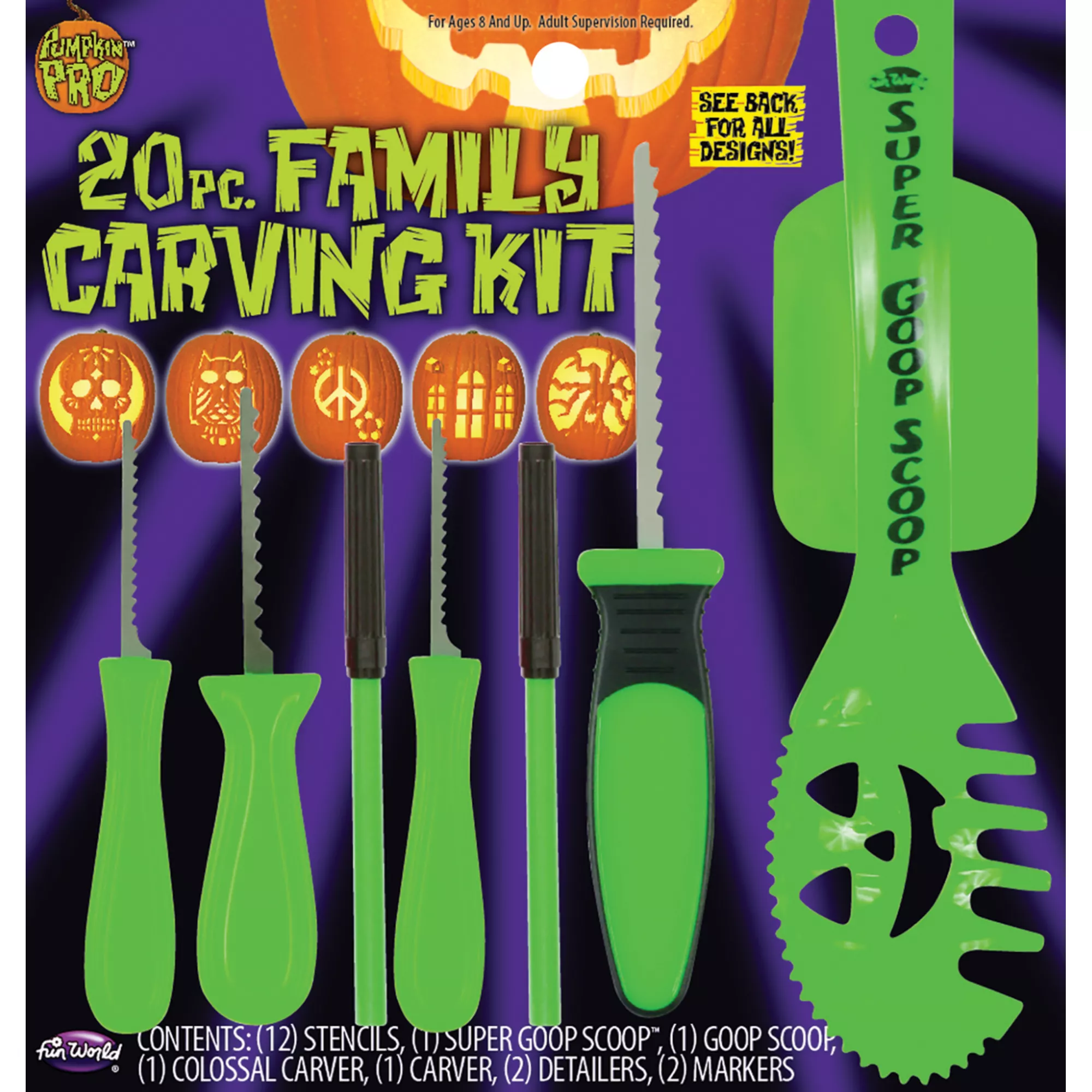 20 Piece Family Carving Kit at Spirit Halloween