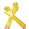 Yellow Satin Long Gloves at Spirit Halloween