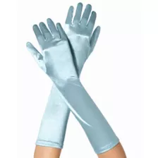 Blue Satin Long Gloves at Spirit Halloween
