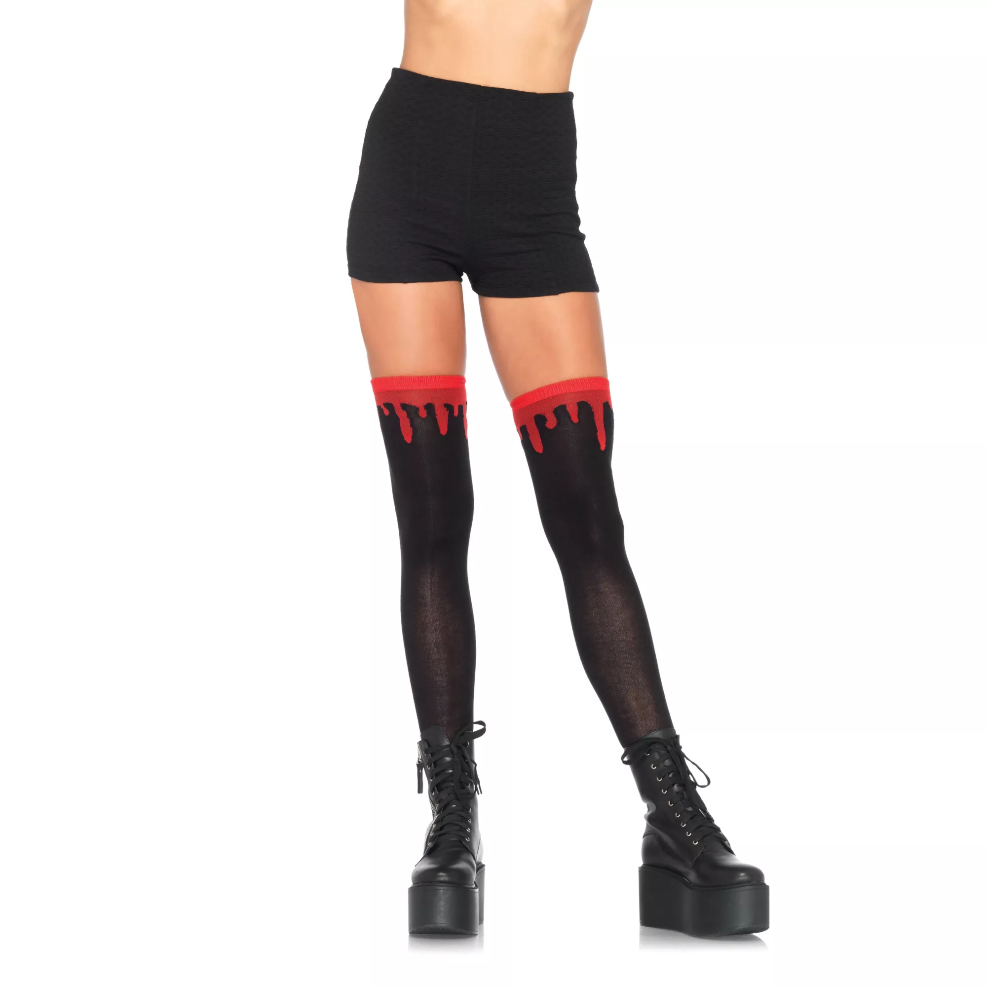Blood Drip Over The Knee Socks at Spirit Halloween