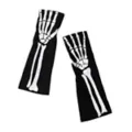 Long Skeleton Fingerless Gloves at Spirit Halloween