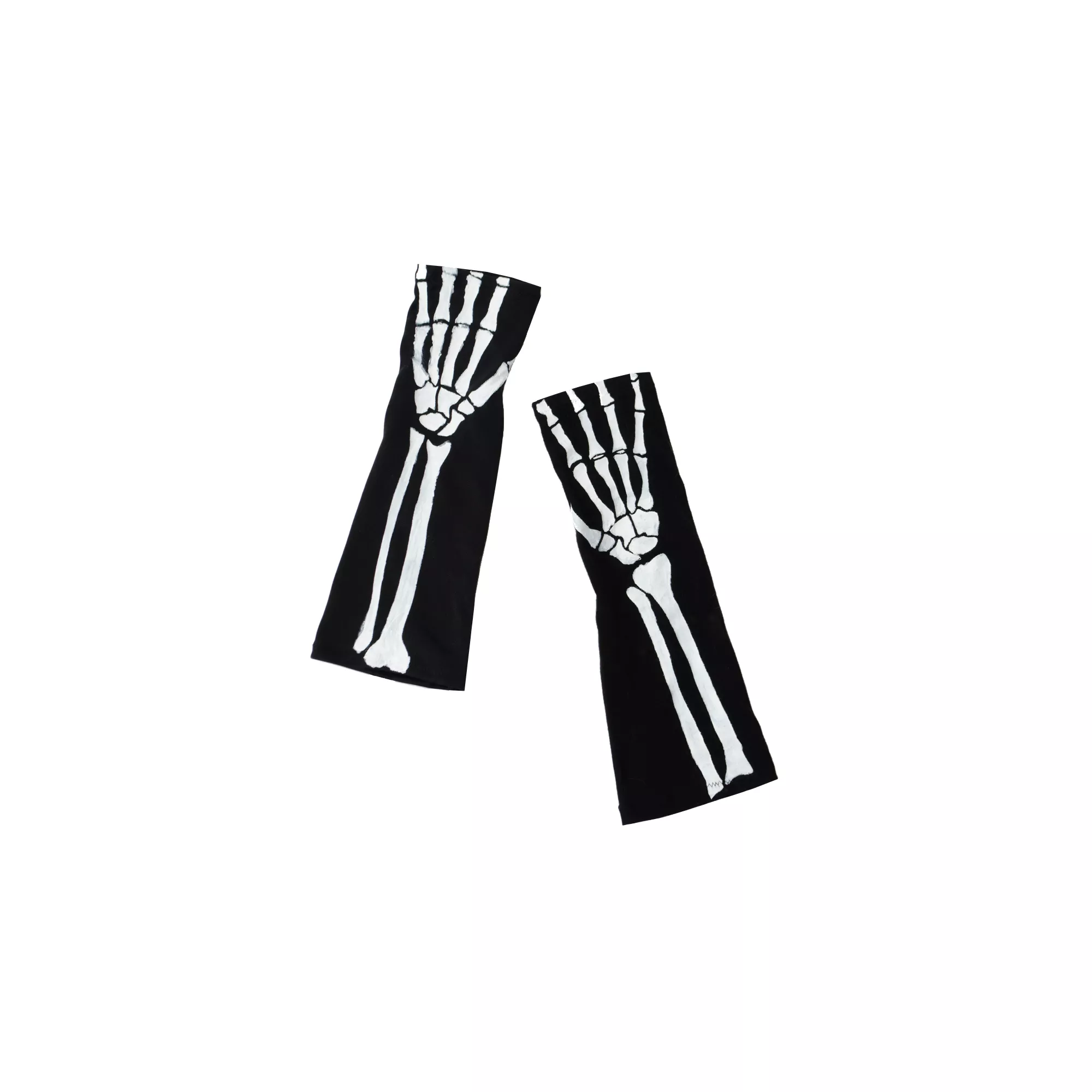 Long Skeleton Fingerless Gloves at Spirit Halloween