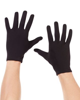 Black halloween store gloves