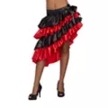 Ruffled Red and Black Skirt at Spirit Halloween
