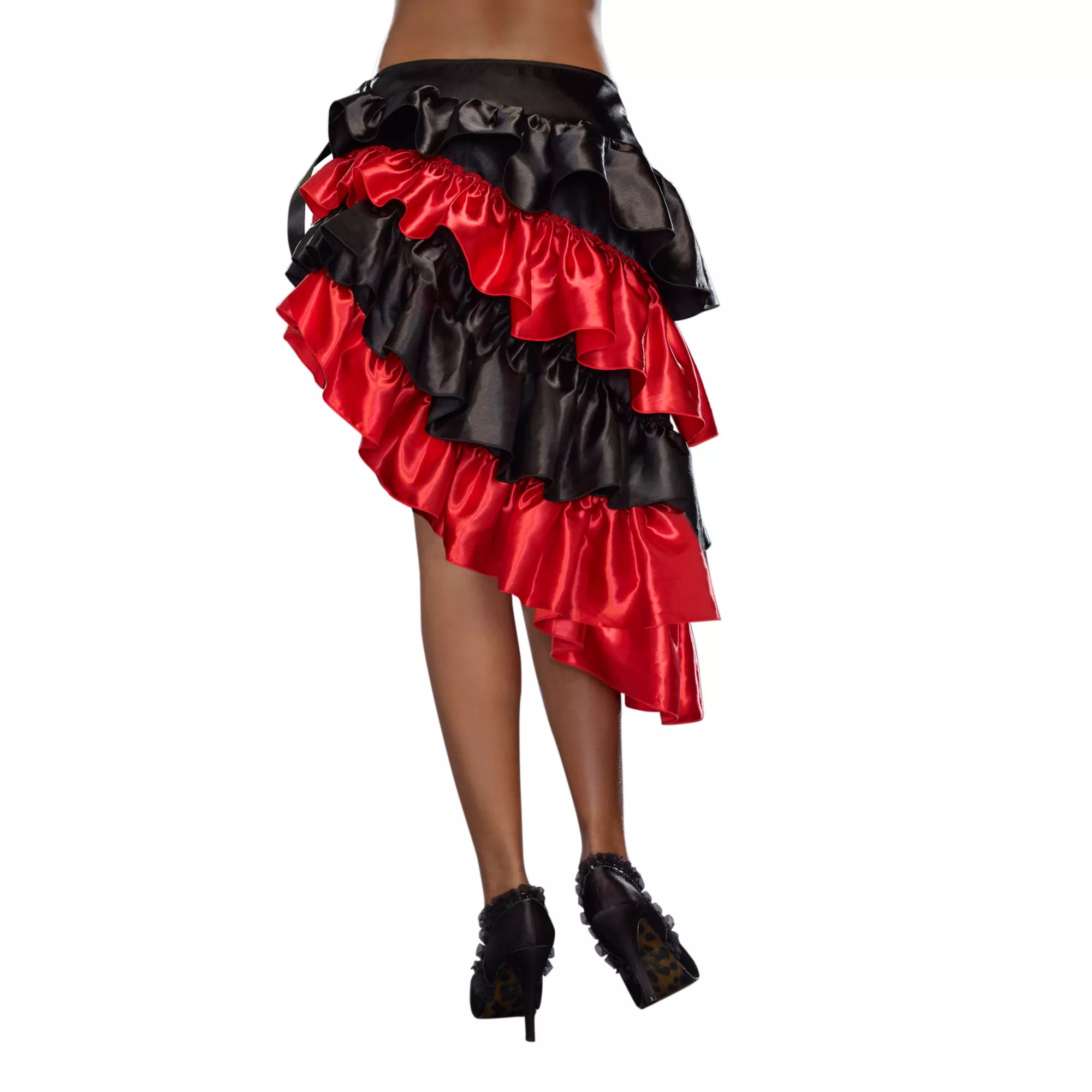 Ruffled Red and Black Skirt at Spirit Halloween
