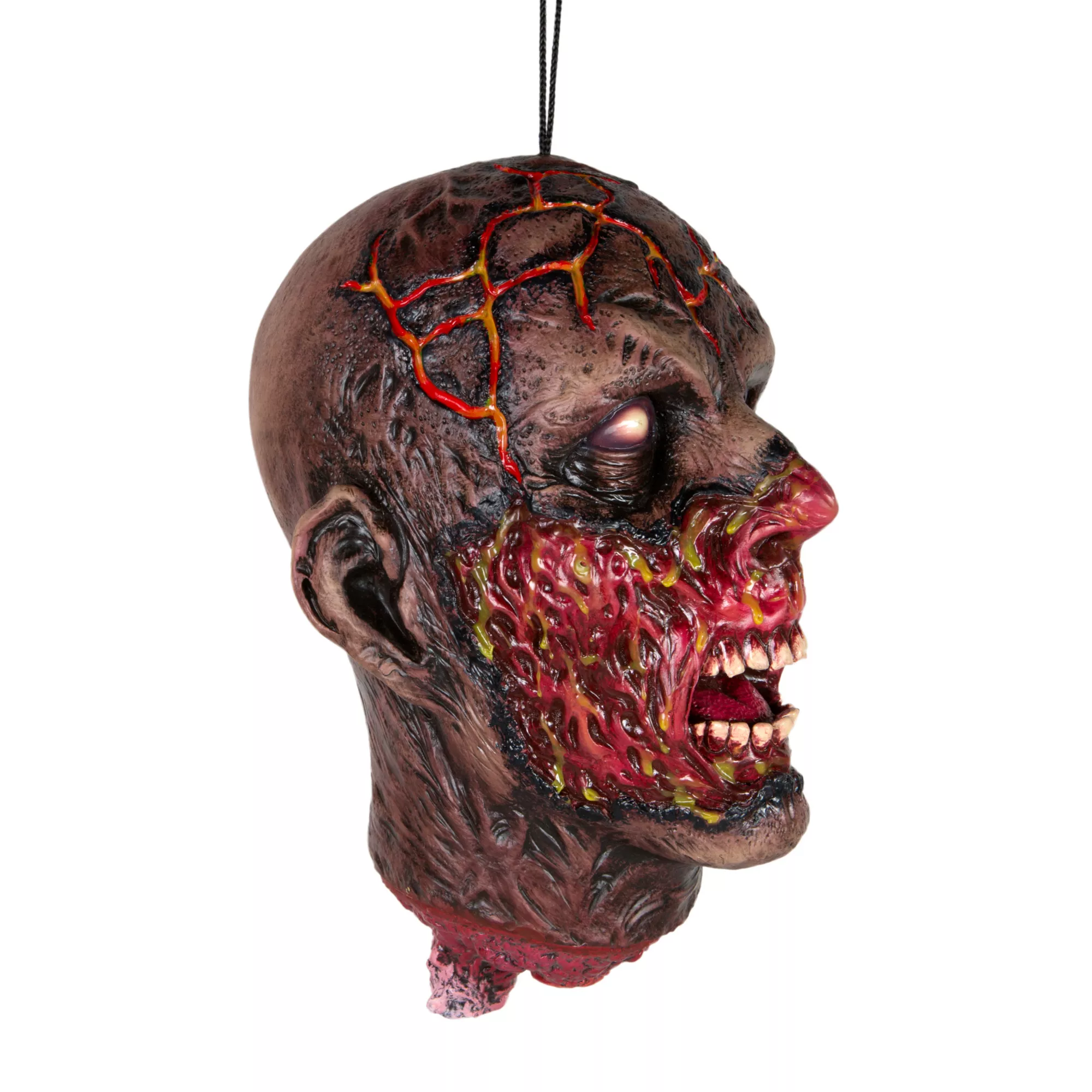 Burnt Zombie Hanging Head at Spirit Halloween