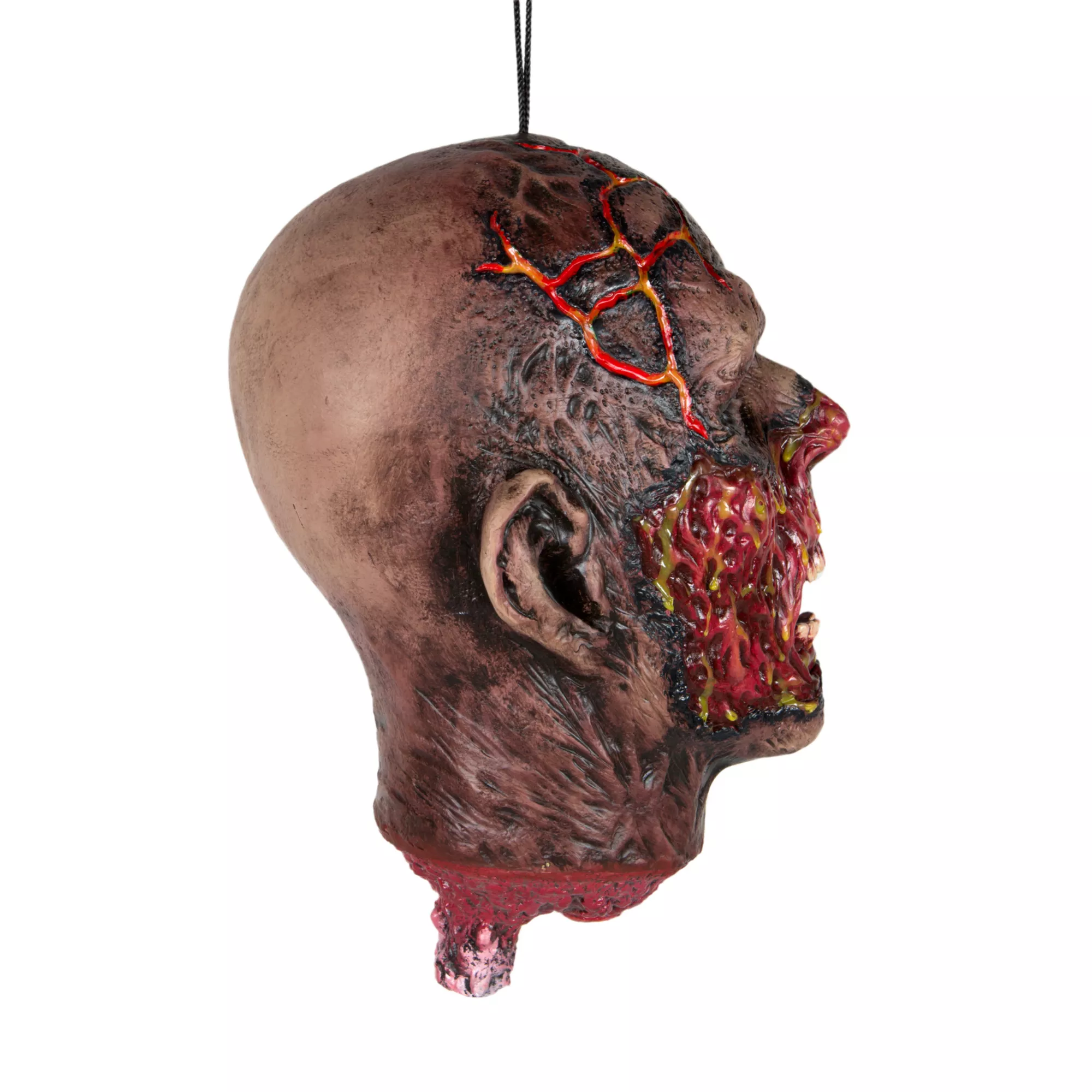 Burnt Zombie Hanging Head at Spirit Halloween