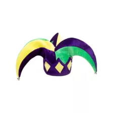 Purple Yellow and Green Jester Hat at Spirit Halloween