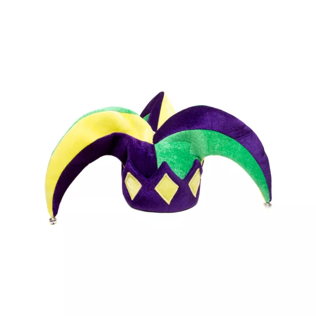 Purple Yellow and Green Jester Hat at Spirit Halloween