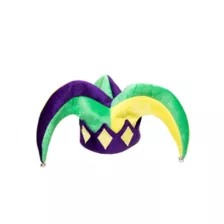 Purple Yellow and Green Jester Hat at Spirit Halloween
