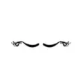 Black Feather Edge Eyelashes at Spirit Halloween