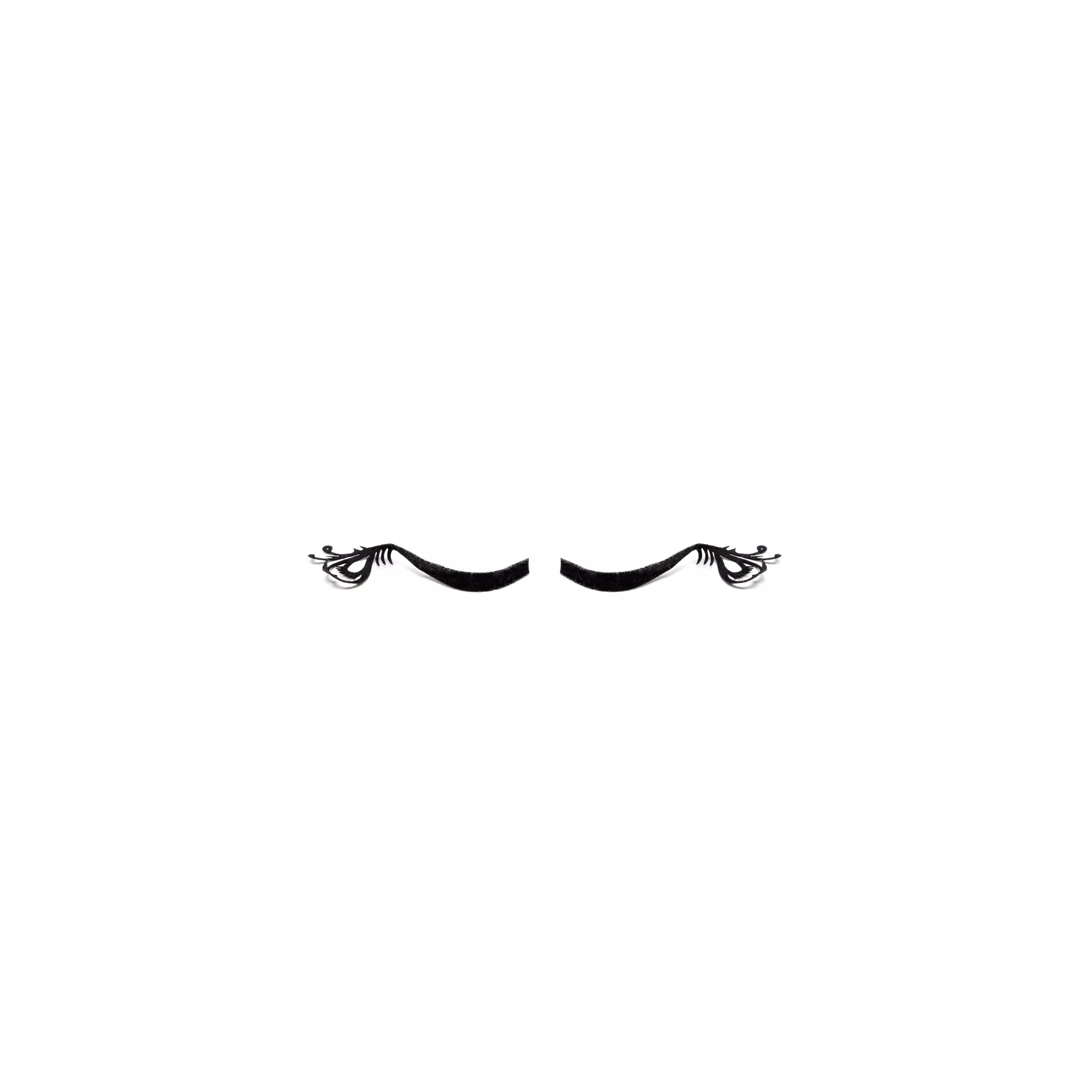 Black Feather Edge Eyelashes at Spirit Halloween