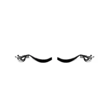 Black Feather Edge Eyelashes at Spirit Halloween