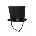 Black Mini Top Hat Fascinator at Spencer's