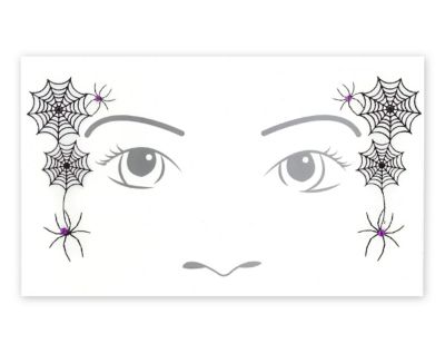 01265115 - Kids Witch Face Tattoo Decal
