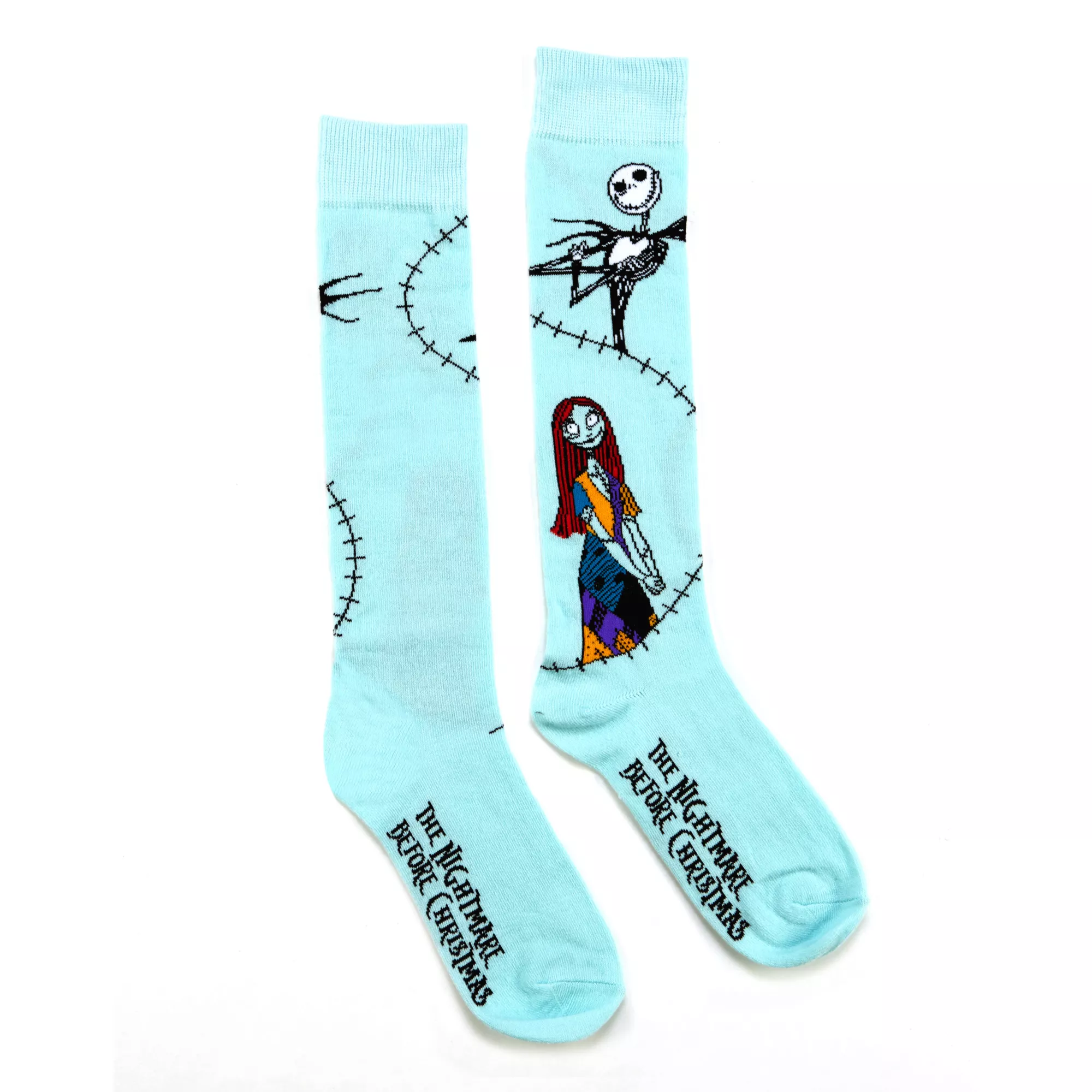 Stitched Sally Knee High Socks - The Nightmare Before Christmas at Spirit Halloween