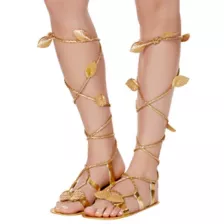 Gold Sandals at Spirit Halloween