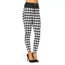 Harlequin Front Zip Leggings at Spirit Halloween