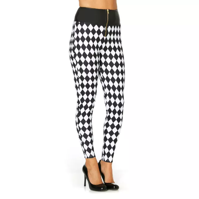 Harlequin Front Zip Leggings at Spirit Halloween
