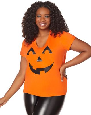 Halloween Shirts for Men Funny Horror Pumpkin Face Tshirt Womens