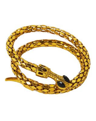 Goldtone Roman Snake Cuff