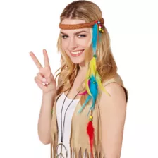 Hippie Faux Feather Headband at Spencer's