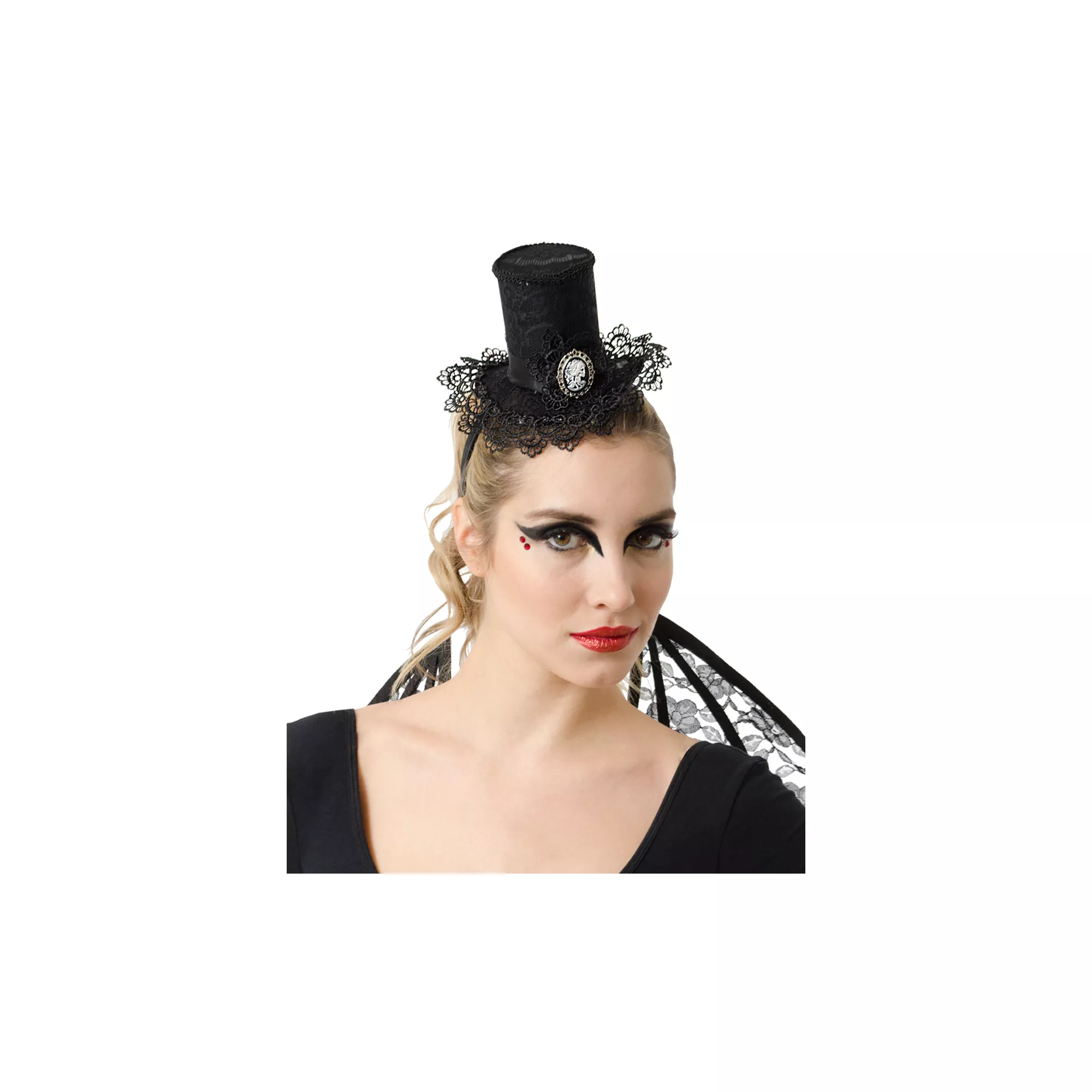 Gothic Top Hat with Skeleton Cameo at Spirit Halloween