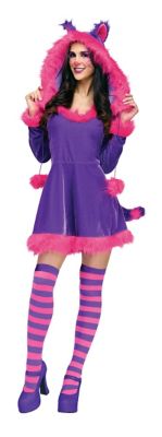Adult Furry Cheshire Cat Costume - Spirithalloween.com