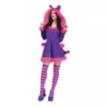 Adult Cheshire Cat Costume With Faux Fur at Spencer's
