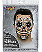 Day of the Dead Face Tattoo Decal