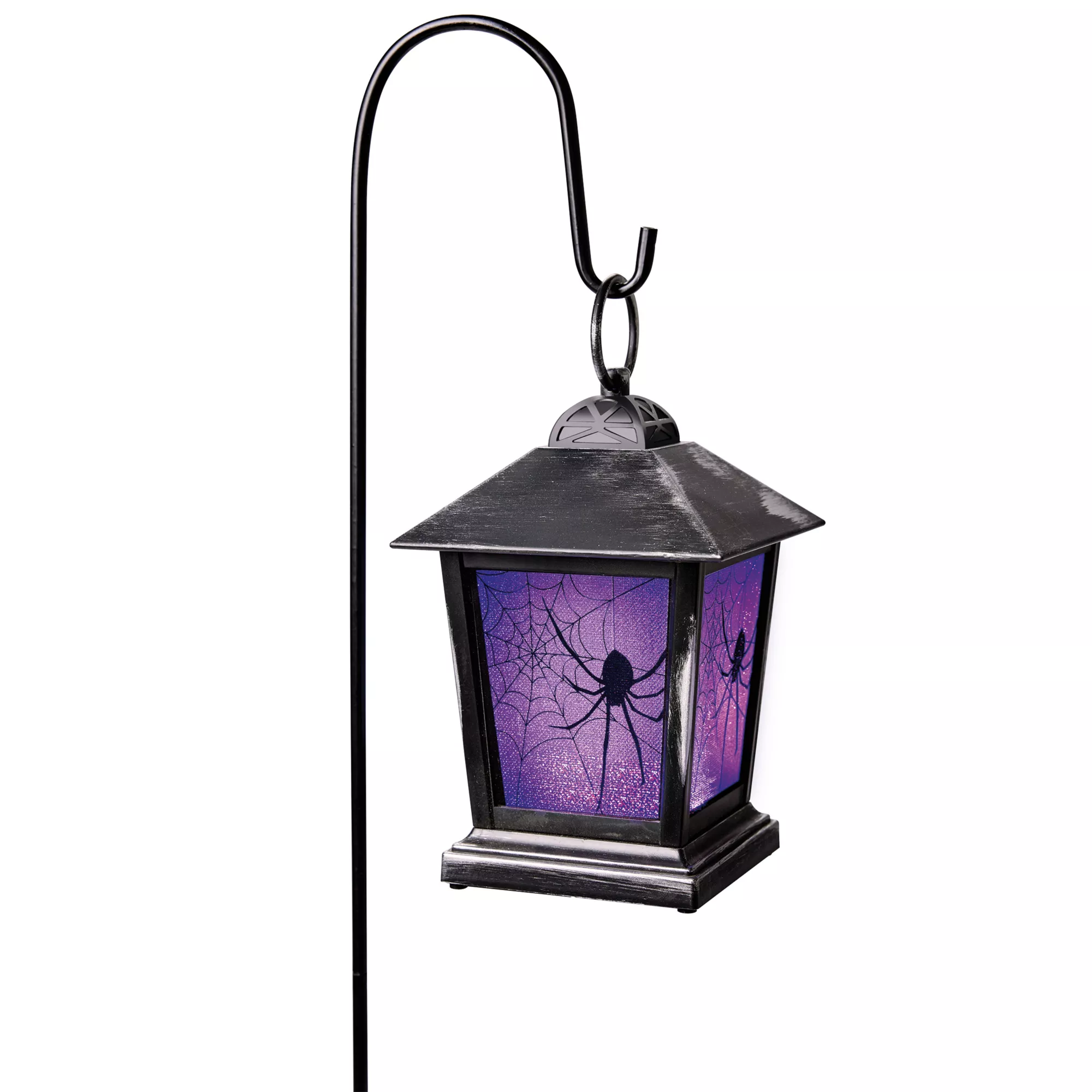 Purple LED Creepy Spider Lantern Pathway Markers - 3 Pack at Spirit Halloween