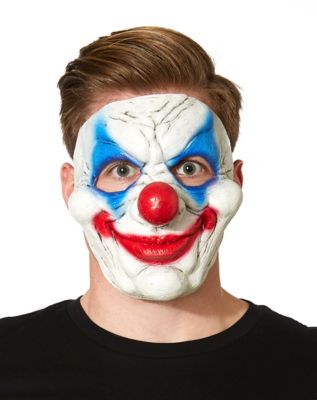 scary clown half mask