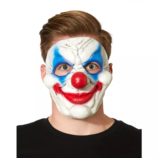 Vintage Clown Half Mask at Spencer's