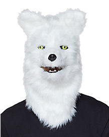 Adult Animated White Wolf Mask 