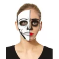 Skeleton Half Mask at Spencer's