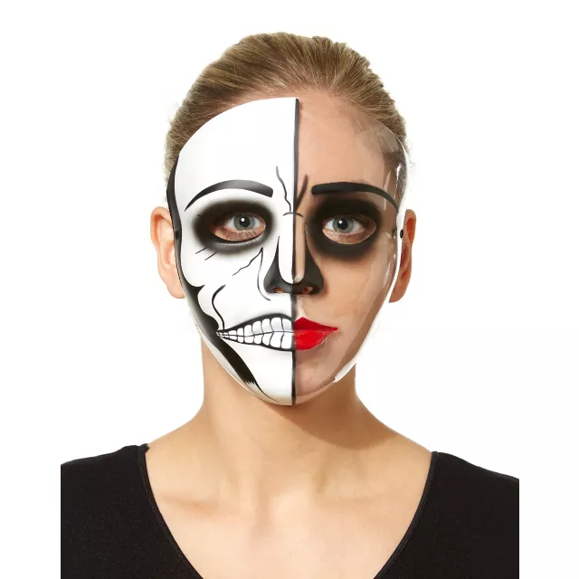 Skeleton Half Mask at Spencer's