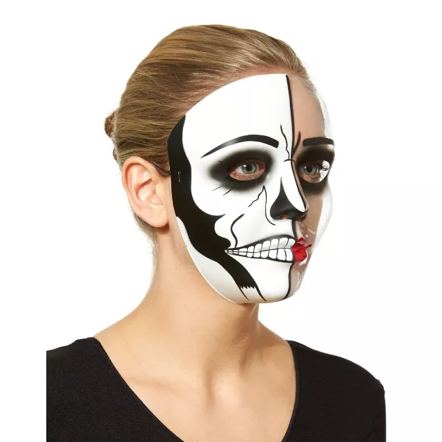 Skeleton Half Mask at Spencer's