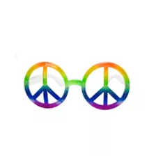 Colorful Peace Glasses at Spirit Halloween