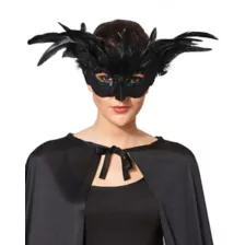 Black Feather Owl Mask at Spirit Halloween