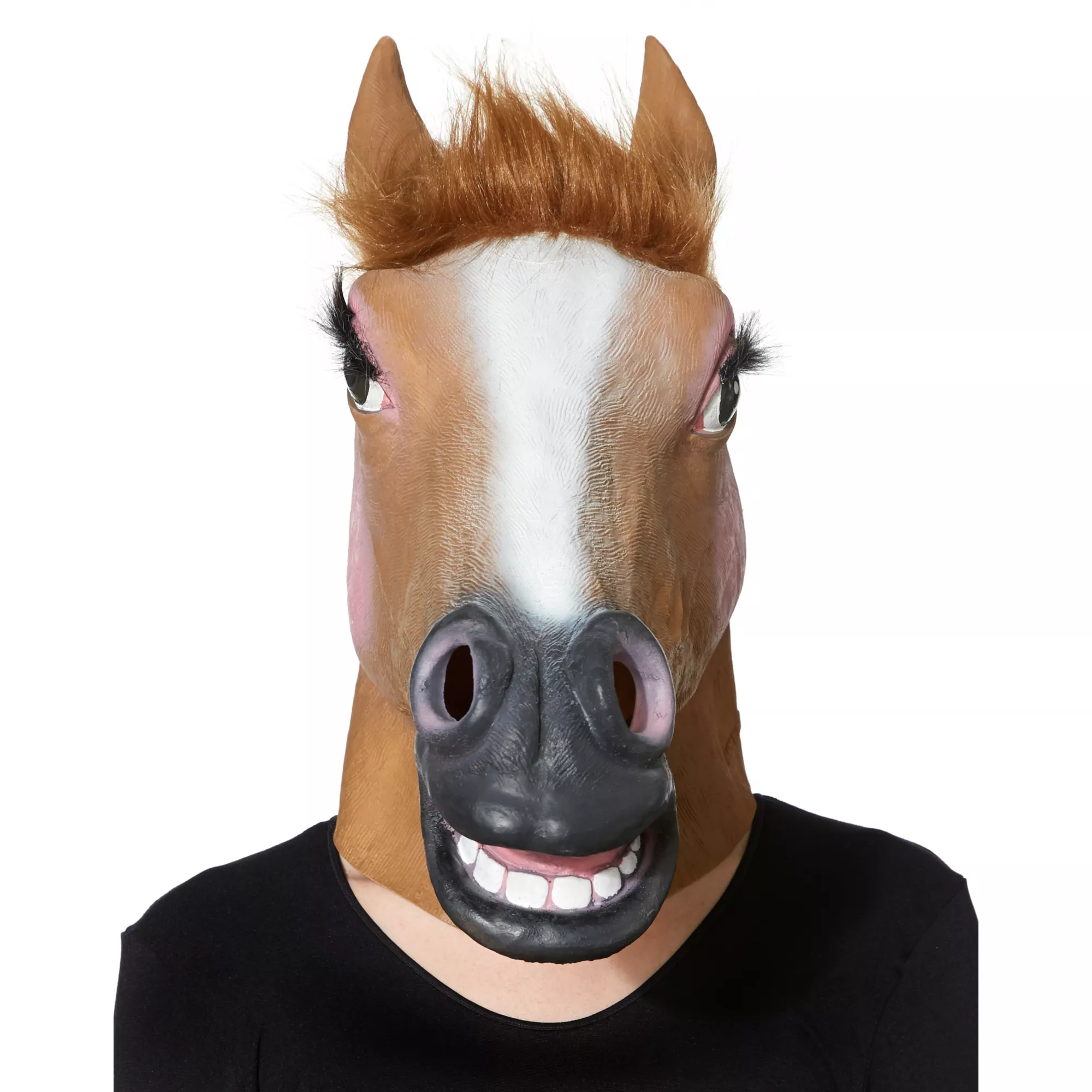 Female Horse Mask With Faux Fur at Spencer's