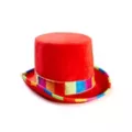 Red Striped Clown Top Hat at Spirit Halloween