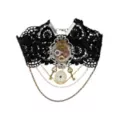 Steampunk Heart Charm Choker Necklace at Spencer's