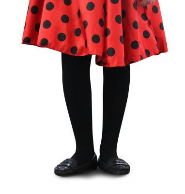 Child Black Fleece Lined Tights