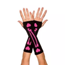 Pink Skeleton Armwarmers at Spirit Halloween