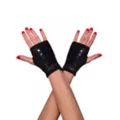 Black Sequin Girls Fingerless Gloves at Spirit Halloween