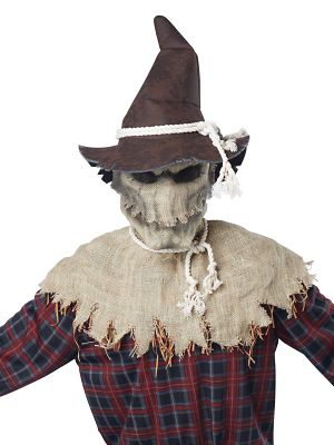 How to make a scary scarecrow mask with burlap for Halloween