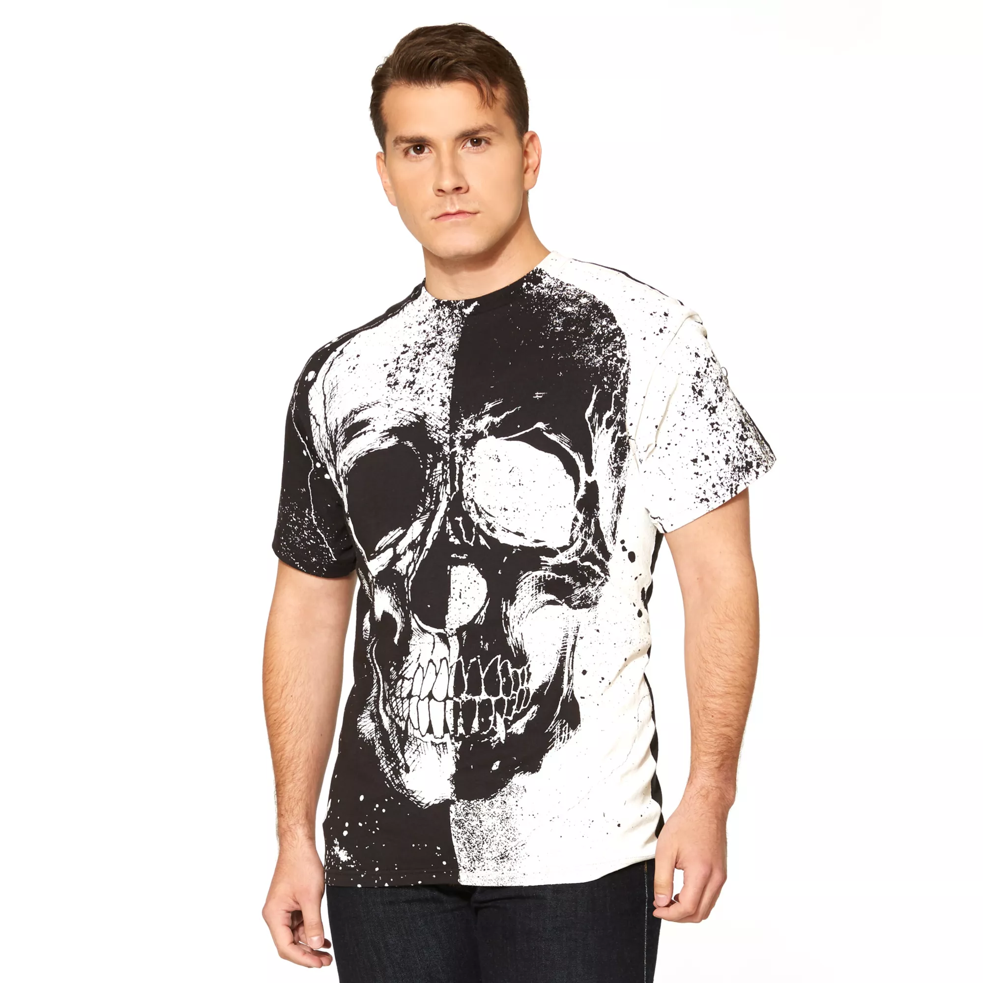 Adult Skull Head T Shirt at Spirit Halloween